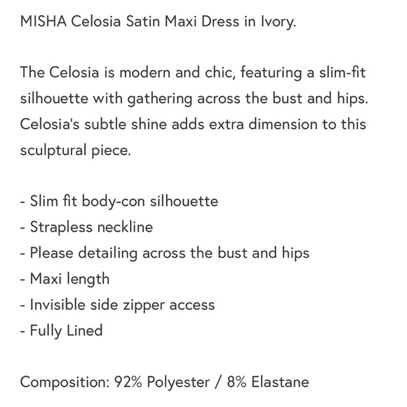 MISHA CELOSIA MIDI DRESS - Picture 4 of 5